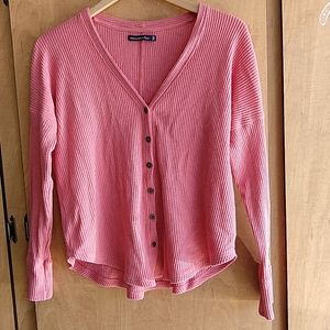 Abercrombie & Fitch, size XS pink long sleeve swea